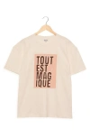 Gottex Beach Life Printed Swim Cover Up Tshirt Oversize In Multi