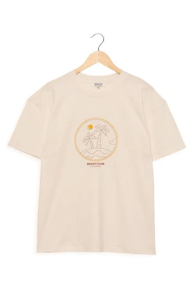 Gottex Beach Life Les Vacances Printed Swim Cover Up Tshirt Oversize In Multi/must