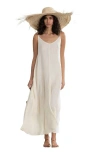 Gottex Beach Life Resort Swim Cover Up Maxi Tie Dress In Brown