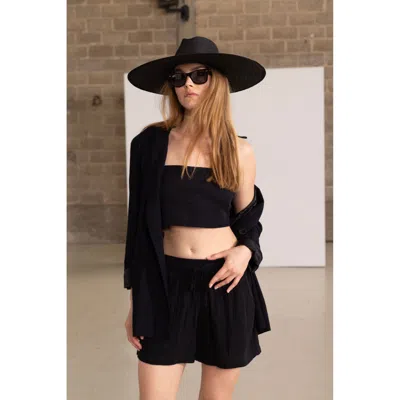Gottex Beach Life Resort Swim Cover Up Shorts In Black