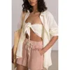 Gottex Beach Life Resort Swim Cover Up Shorts In White