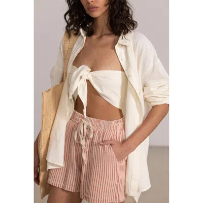 Gottex Beach Life Resort Swim Cover Up Shorts In White