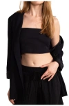 Shop Gottex Beach Life Resort Tie Swim Cover Up Top In Black