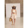 Gottex Beach Life Resort Tie Swim Cover Up Top In Neutral