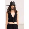 Gottex Beach Life Resort Vest Swim Cover Up Top In Black
