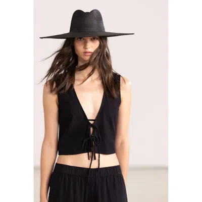 Gottex Beach Life Resort Vest Swim Cover Up Top In Black