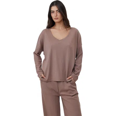 Gottex Beach Life Sandy Days Loungewear Top In Brown