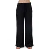 Gottex Beach Life Sandy Days Loungewear Wide Leg Bottoms In Black