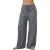 Gottex Beach Life Sandy Days Loungewear Wide Leg Bottoms In Gray