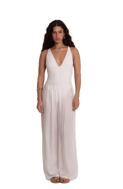 Gottex Beach Life Satin Shore High Waist Beach Pant Cover-up In White