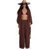 Gottex Beach Life Satin Shore Robe Cover-up In Multi