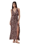 Gottex Beach Life Solena Crêpe Beach Dress Cover-up In Brown