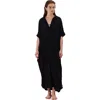 Gottex Beach Life Sable Kaftan Cover-up In Black