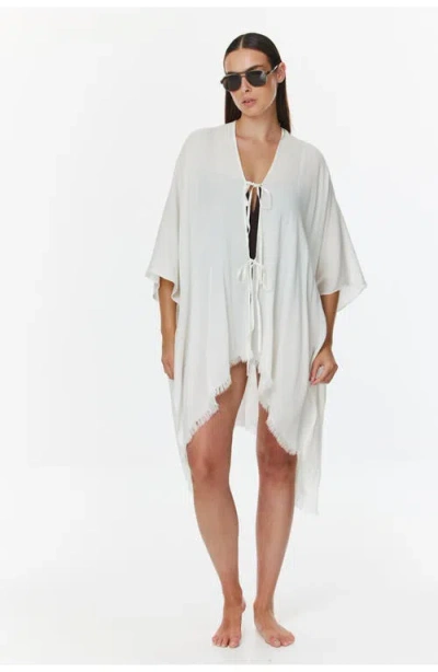 Gottex Beach Life Solena Open Tie Top Cover-up In White