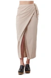 Gottex Beach Life Terra Sarong Style Wrap Skirt Cover-up In Gray