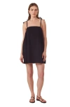 Gottex Beach Life Terra Square Neck Mini Dress Cover-up In Black