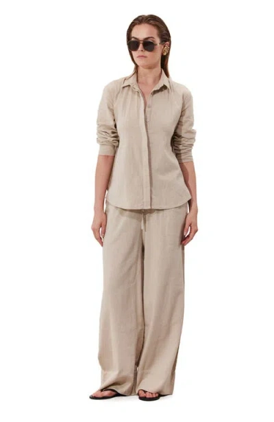 Gottex Beach Life Terra Wide Leg Beach Pant Cover-up In Brown