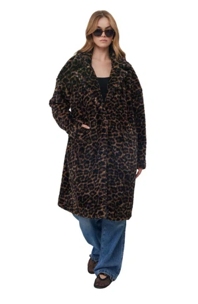 Gottex Beach Life The Leopard Lounge Coat In Brown