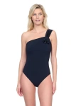 Gottex Beaute Luxury One-shoulder One-piece Swimsuit In Black