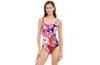 Gottex Bella Rose Bandeau One Piece Swimsuit In Mul Cherry