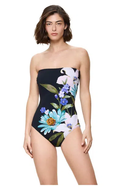 Gottex Bora Bora Bandeau One Piece Swimsuit In Multi