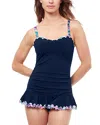 Gottex Canva D Cup One Piece Swimdress In Blue