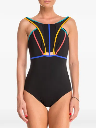 Gottex Cut-out Panelled Swimsuit In Black