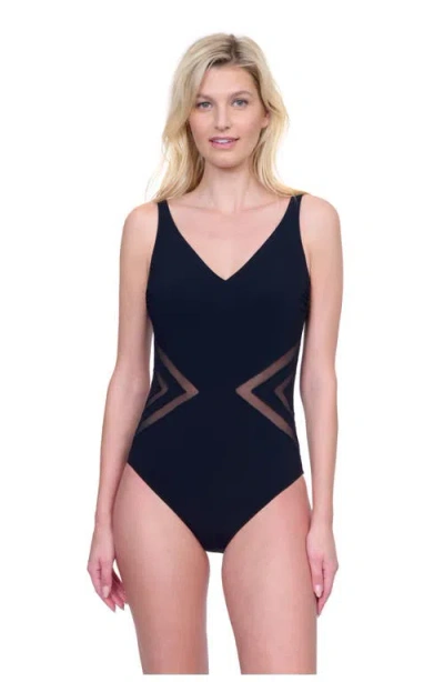 Gottex Day Dreamer V-neck One Piece In Black