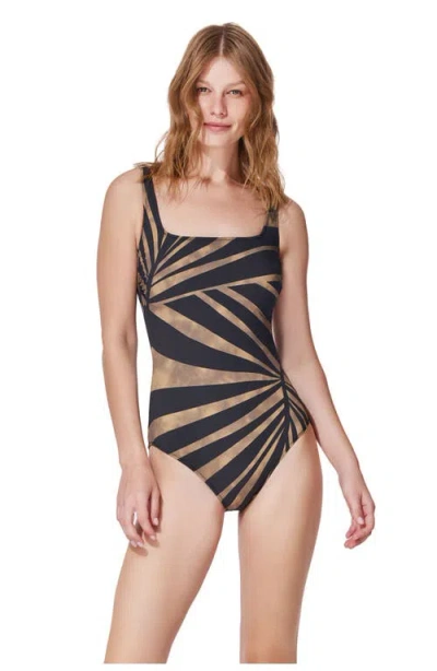 Gottex Desert Queen Square Neck One Piece In Multi