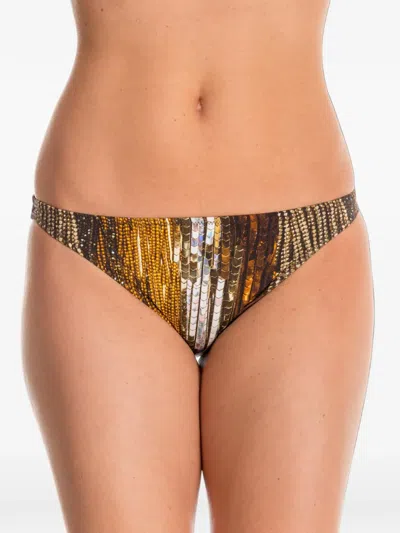 Gottex Embellished Bikini Bottoms In Multi
