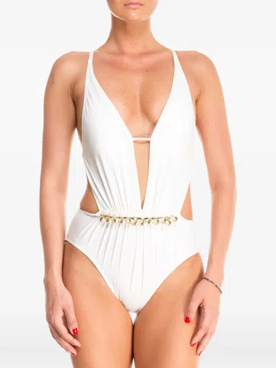 Gottex Embellished Cut-out Swimsuit In Multi