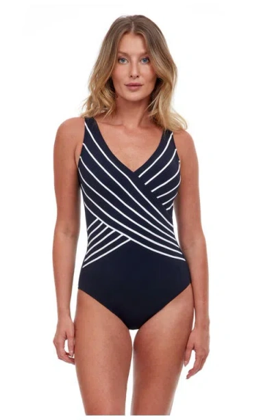 GOTTEX GOTTEX EMBRACE SURPLICE ONE PIECE SWIMSUIT