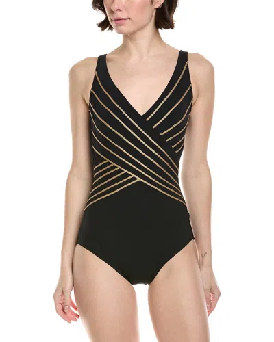 Gottex Embrace Surplice One-piece In Black