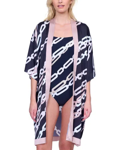 Gottex Flutter Sleeve Kimono In Black