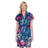 Gottex Garden Dream Button-down Shirt Dress Cover-up In Multi