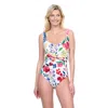 Gottex Garden Dream Sweetheart Neck One-piece Swimsuit In White