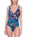 Gottex Garden Dream Swimsuit In Navy Multi
