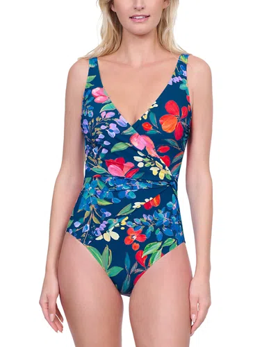 Gottex Garden Dream Swimsuit In Navy Multi