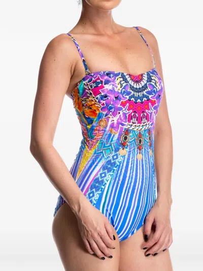 Gottex Graphic-print Swimsuit In Blue
