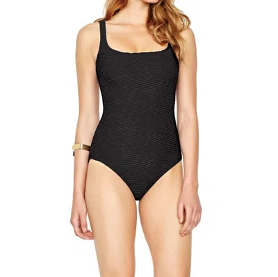 Gottex High Back One Piece Swimsuit In Got Essence Black
