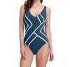 Shop Gottex High Back One Piece Swimsuit In Got Mirage Teal In Multi