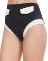 Gottex High Class Bottom In Black/white/go