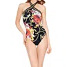 Gottex High Neck Underwire One Piece Swimsuit In Got Barococo In Multi