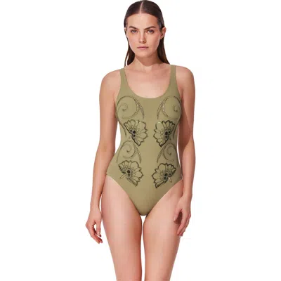 Gottex Hokkaido Scoop Neck One Piece In Green