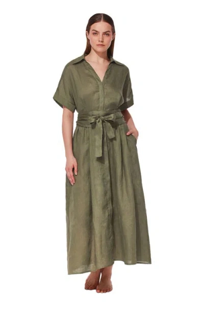 Gottex Hokkaido Shirt Dress Cover-up In Green