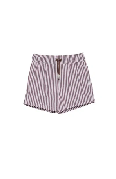 Gottex Kids Beach Scout Drawstring Swim Shorts In Brown