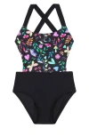 Gottex Kids Butterfly Dream Cut Out Cross Strap One Piece