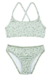 Gottex Kids Ditsy Dream Textured Criss Cross Strap Swim Set