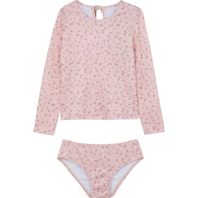 Gottex Kids Ditsy Dream Textured Long Sleeve Rash Guard Set