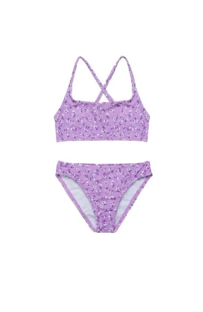 Gottex Kids Ditsy Floral Criss Cross Strap Swim Set In Multi